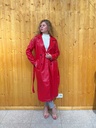 Abrigo Polipiel Rojo.
